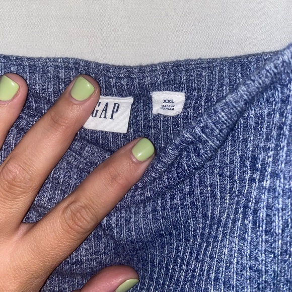 Gap Ribbed / Knit Square Neck Jumpsuit - Picture 2 of 4